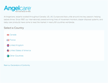 Tablet Screenshot of angelcarebaby.com